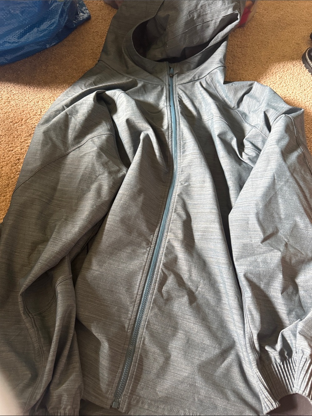 Athleta women’s  Hooded Windbreaker athletic jacket windbreaker define 3xl